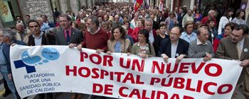 MANIFESTACION EN BURGOS POR EL NUEVO HOSPITAL